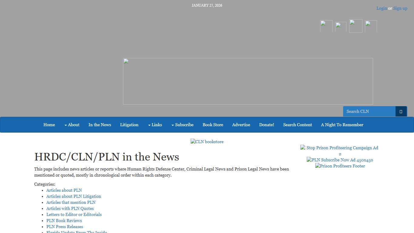 In the News Criminal Legal News